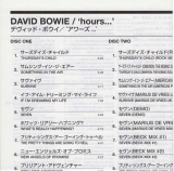 Bowie, David - Hours, Insert